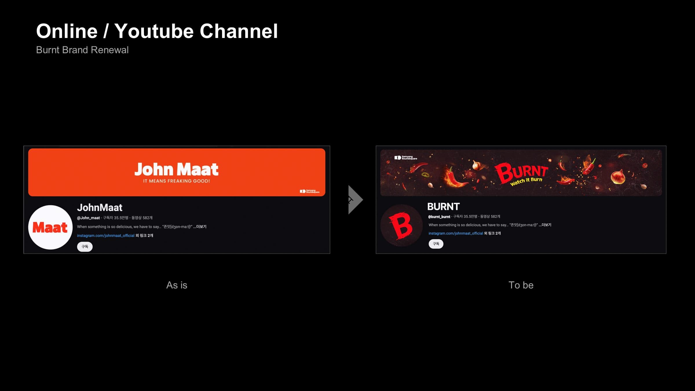 Buldak Burnt Brand Renewal — Online / Youtube Channel