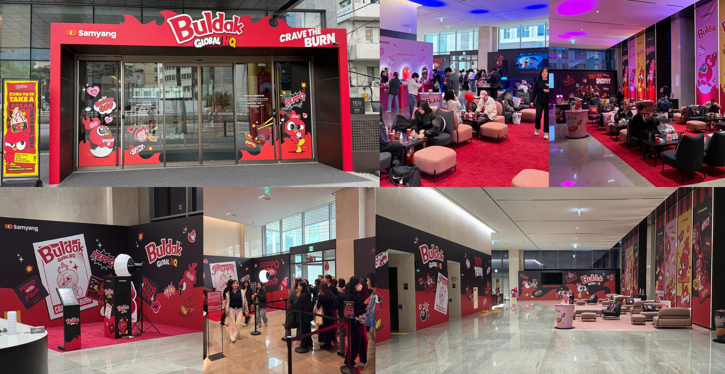 Buldak promotion booth — House of Buldak, global HQ